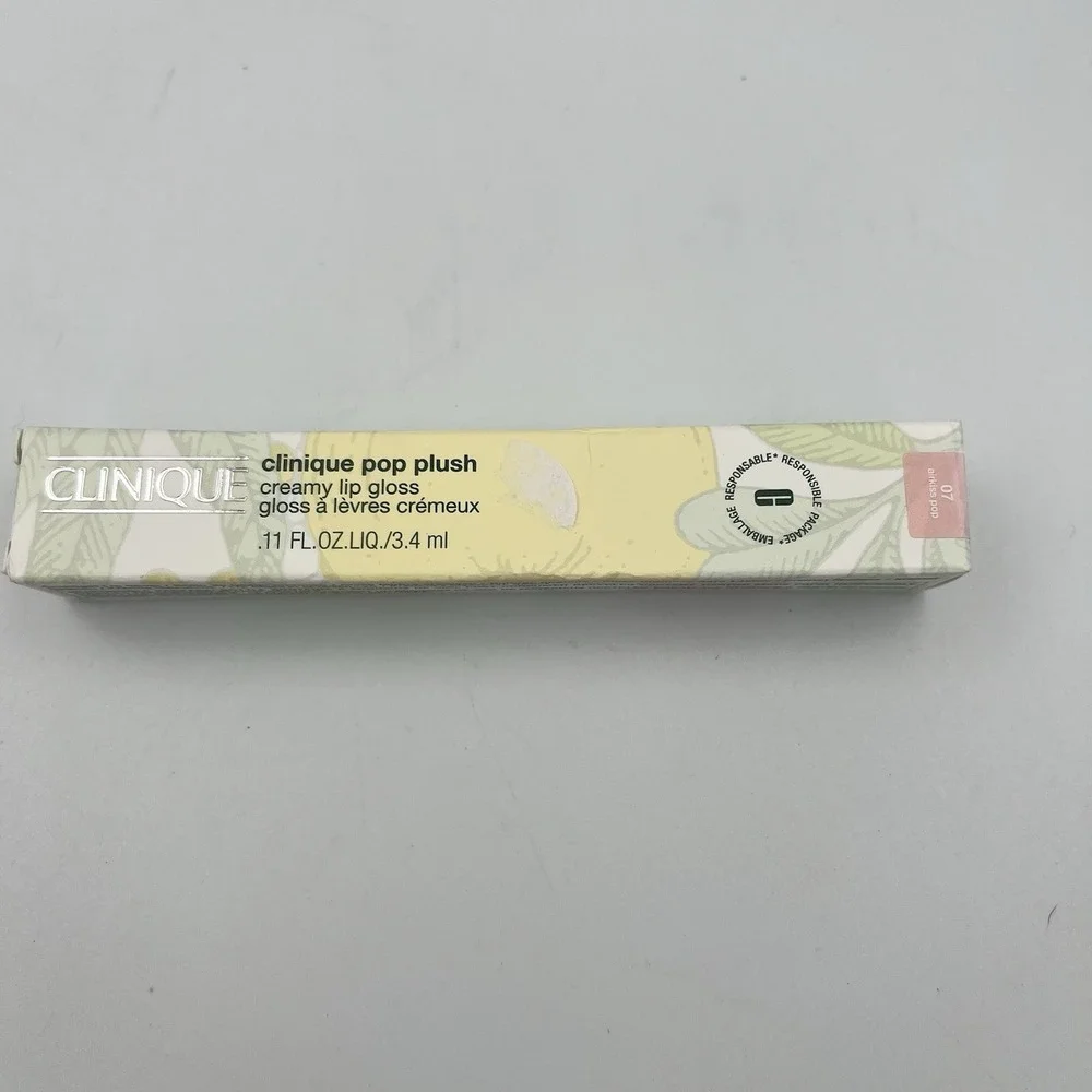 NEW! Clinique Pop Plush Creamy Lip Gloss 07 Airkiss Pop - 0.11oz/3.4ml Full Size